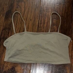 H&M Women's Green Camisole Crop Top